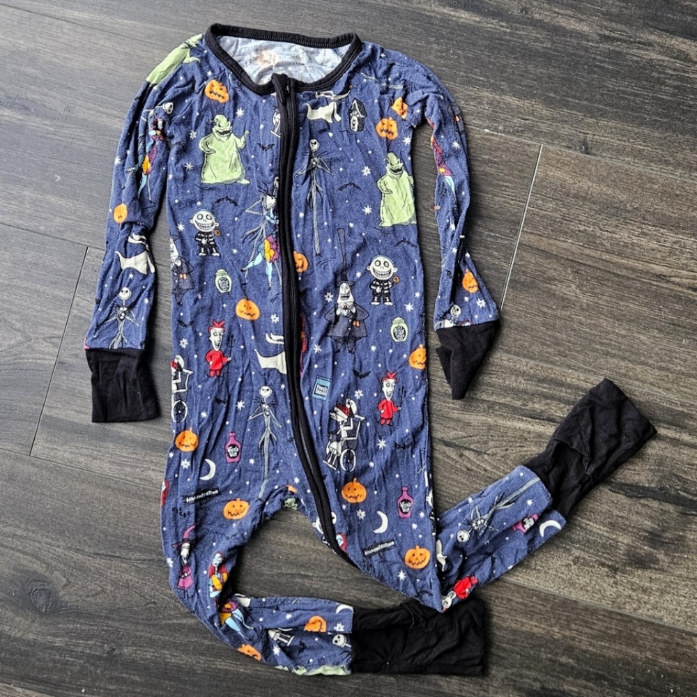 Little Sleepies Disney Nightmare Before Christmas Zippy Size 2T